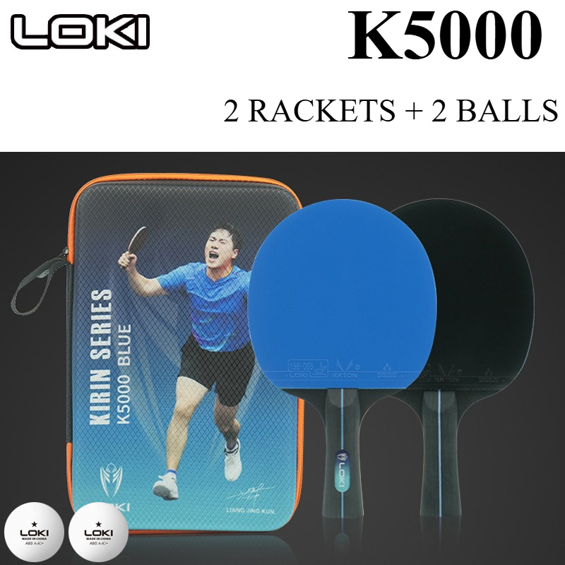 Ping Pong Ball Set - LOKI K5000 Tafeltennisracketset voor beginners, 2