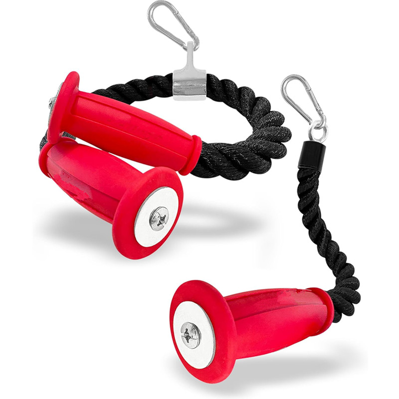 Sports Equipment Website - Ergonomische triceps-touwen Antislip kabelbevestiging Fitness- of