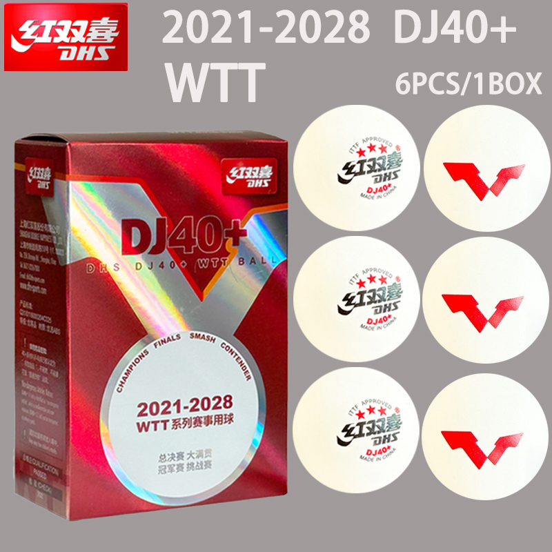 Ping Pong Ball Set - Nieuwe DHS DJ40+ Tafeltennisballen WTT 3-sterren