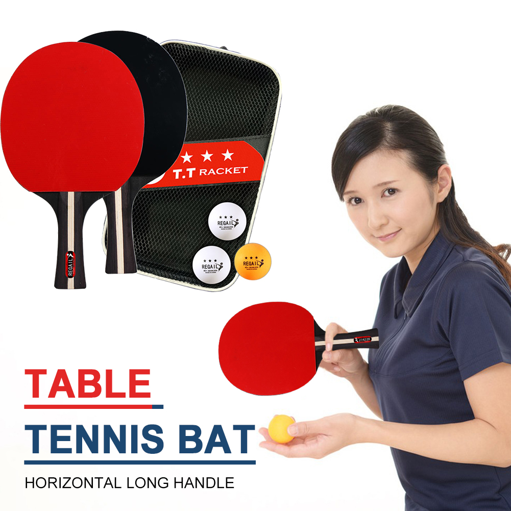 Ping Pong Ball Set - Tafeltennisracket, 2 rackets en 3 ballen