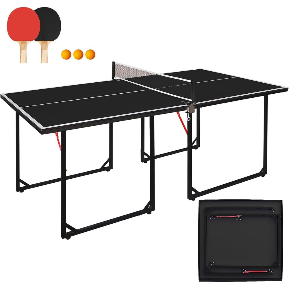 Ping Pong Ball Set - 4.5/6t/9t - Formaat Draagbare Tafeltennistafelset, opvouwbare