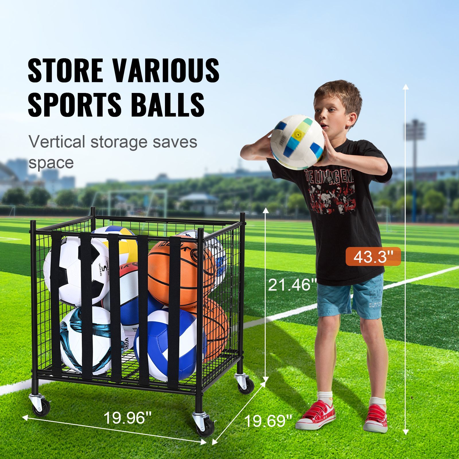 Opbergwagen voor sportballen,  - Sports Equipment Basketball recensie en prijs