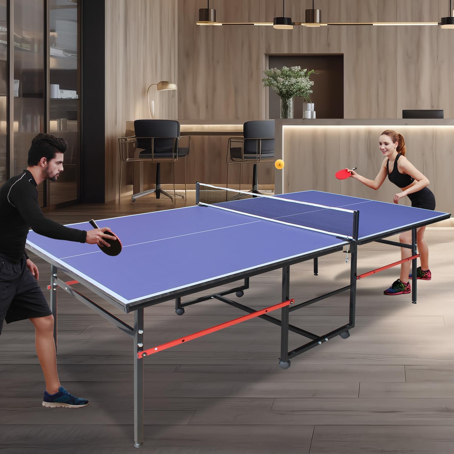 8 ft draagbare pingpongtafel,  - Ping Pong Ball Set recensie en prijs