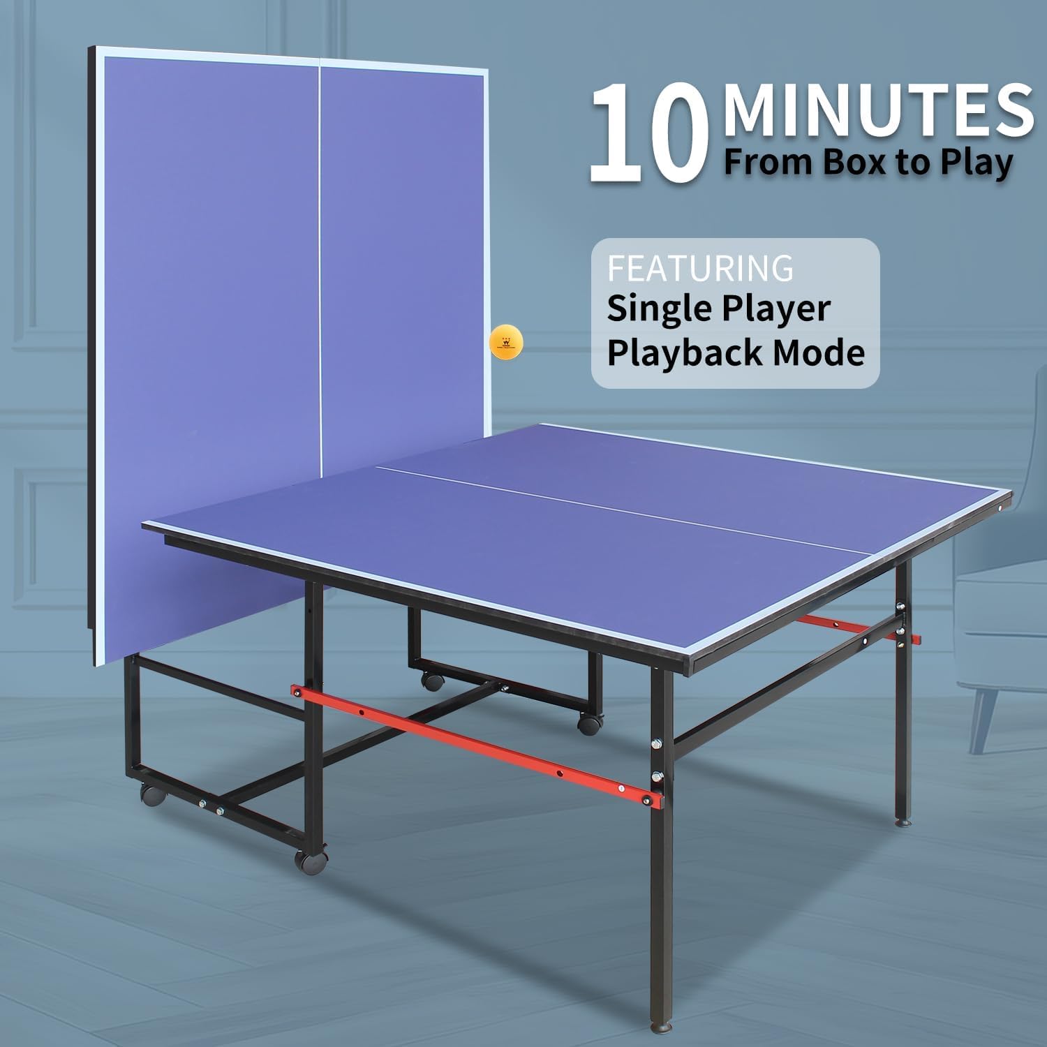 8 ft draagbare pingpongtafel,  - Ping Pong Ball Set recensie en prijs